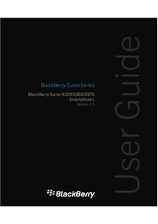 Blackberry Curve 9350 manual. Smartphone Instructions.
